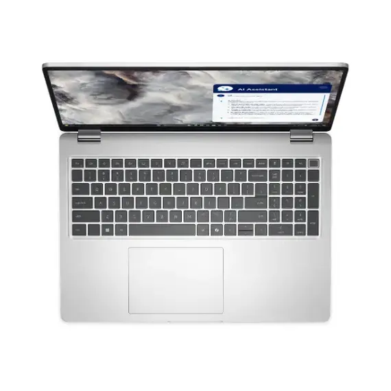 لابتوب ديل برو 16 معالج Intel Core Ultra 5 235U vPro – رام 8GB DDR5 – SSD سعة 512GB – شاشة 16 بوصة FHD – Intel Graphics – بصمة – Ubuntu – لون فضي Metallic - الصورة 3