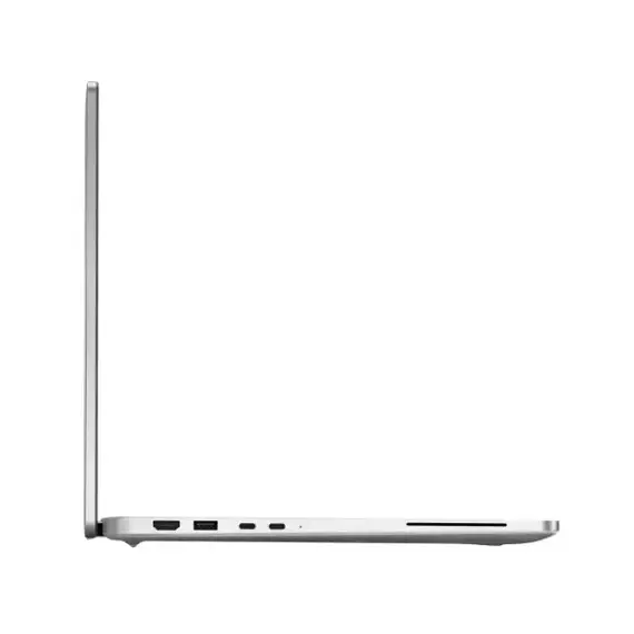 لابتوب ديل برو 16 معالج Intel Core Ultra 5 235U vPro – رام 8GB DDR5 – SSD سعة 512GB – شاشة 16 بوصة FHD – Intel Graphics – بصمة – Ubuntu – لون فضي Metallic - الصورة 5