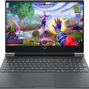 اتش بي Victus 15-fb3093dx لابتوب جيمينج من HP، بشاشة 15.6 بوصة FHD IPS بمعدل تحديث 144 هرتز، ومعالج AMD Ryzen 7 7445HS، وذاكرة RAM 16 جيجابايت، وتخزين 512 جيجابايت SSD، وكارت شاشة NVIDIA GeForce RTX 4050 بسعة 6 جيجابايت، مع لوحة مفاتيح إنجليزي ونظام تشغيل Windows 11.
