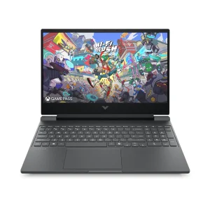 اتش بي Victus 16-r1032nia لابتوب جيمينج من HP، بمعالج Intel Core i5-14450HX، وقرص تخزين SSD بسعة 1 تيرابايت، وذاكرة RAM بسعة 16 جيجابايت، وكارت شاشة NVIDIA GeForce RTX 3050 بذاكرة 6 جيجابايت، مع شاشة 16.1 بوصة FHD، بلون ميكا سيلفر.